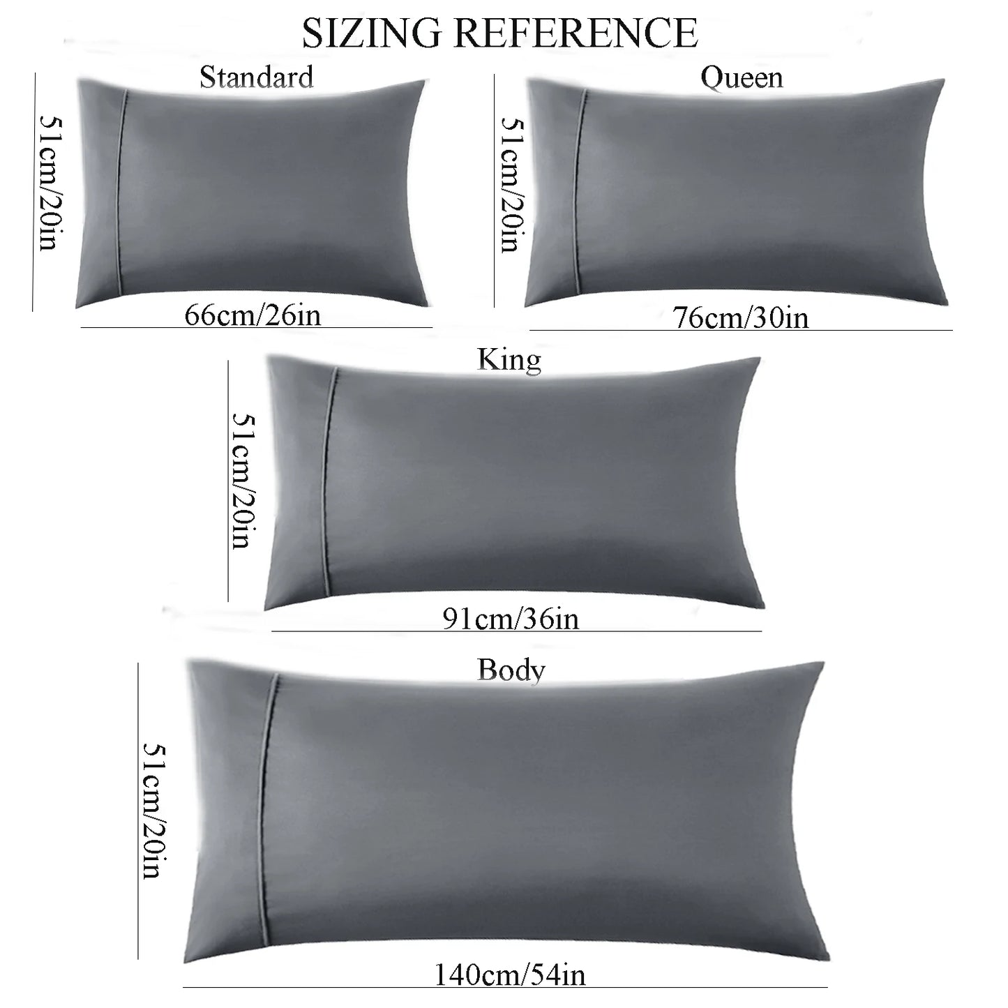 Luxury Cooling Rayon Derived from Bamboo Blend Ultra Soft Pillow Cases - Cooling & Breathable - Pillowcase with Envelope Closure
