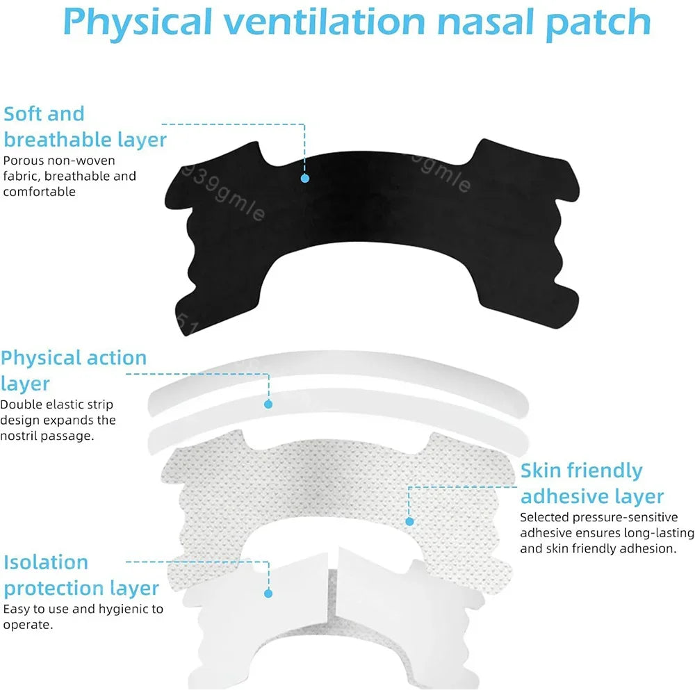 50/30/20Pcs Anti Snoring Nasal Strips for Way Help Breathing Reduce Snoring Nose Patch Better Sleep Easier Breath Aid Decive