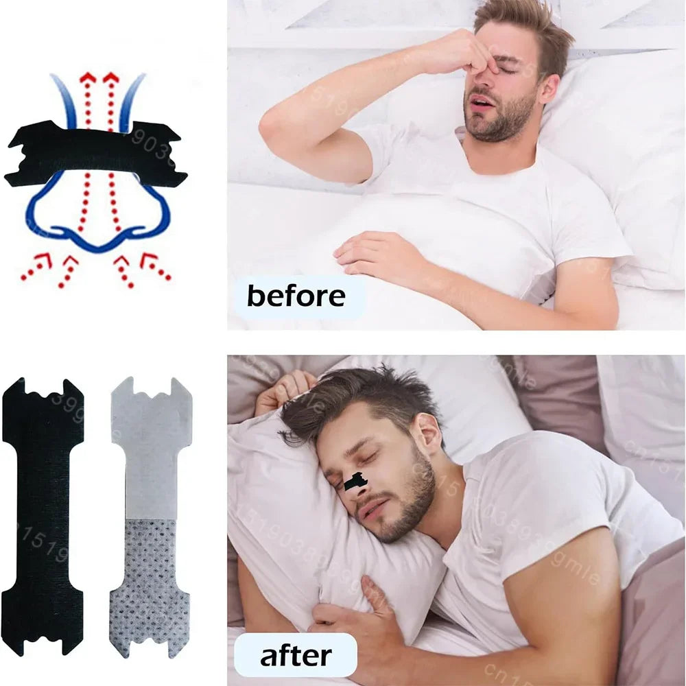 50/30/20Pcs Anti Snoring Nasal Strips for Way Help Breathing Reduce Snoring Nose Patch Better Sleep Easier Breath Aid Decive