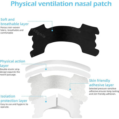 50/30/20Pcs Anti Snoring Nasal Strips for Way Help Breathing Reduce Snoring Nose Patch Better Sleep Easier Breath Aid Decive